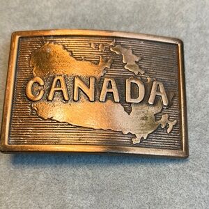 Canada Brass Belt Buckle